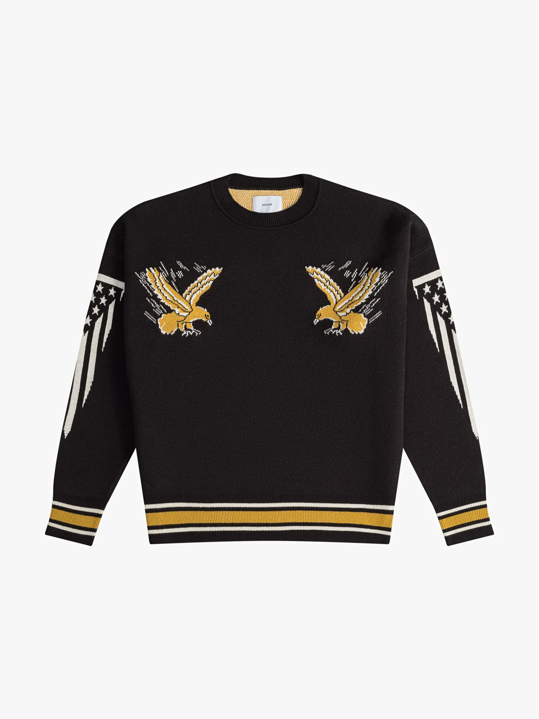 RHUDE EAGLE SOUVENIR KNIT CREWNECK