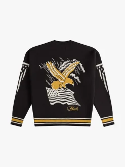 RHUDE EAGLE SOUVENIR KNIT CREWNECK