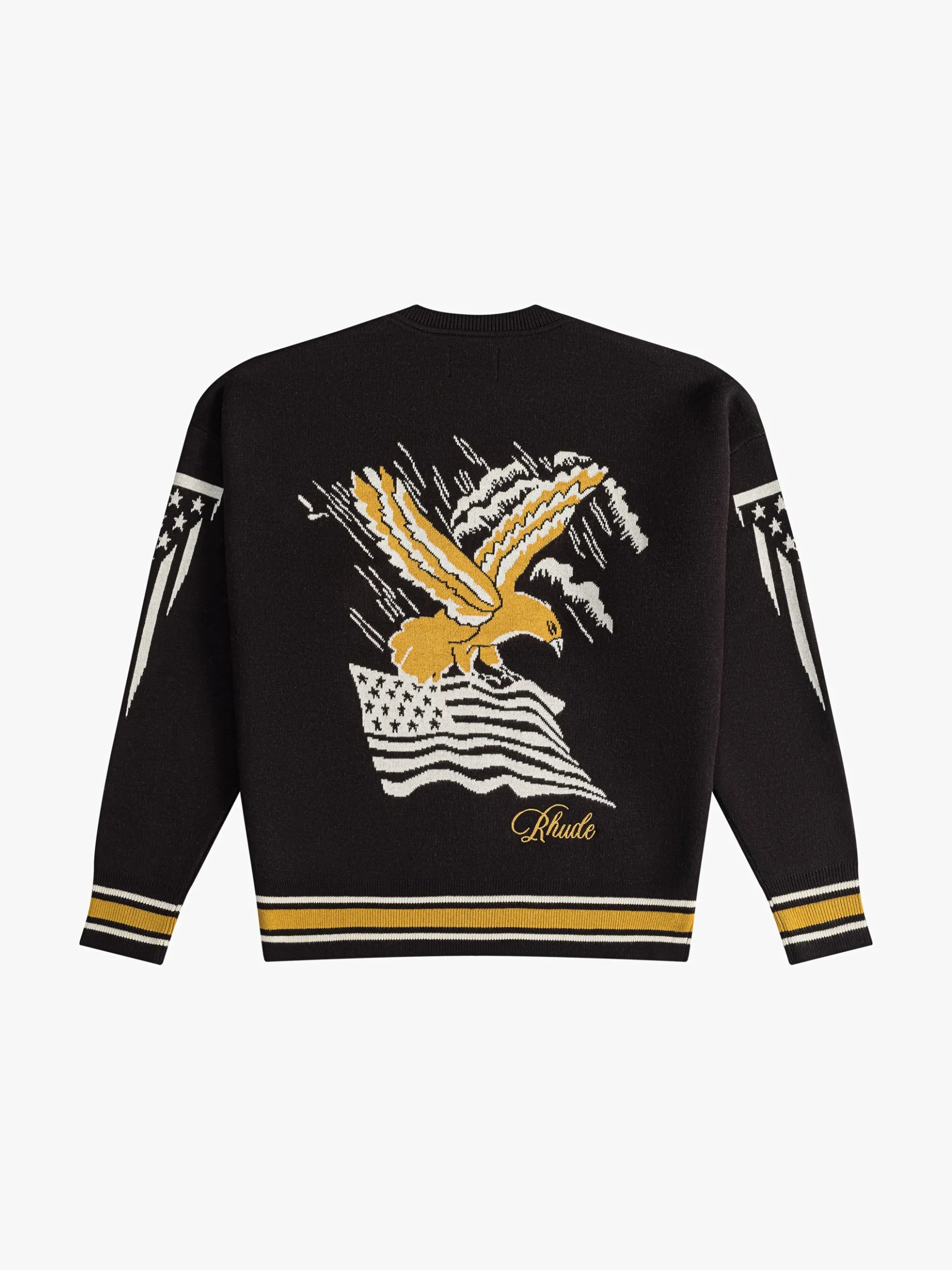 RHUDE EAGLE SOUVENIR KNIT CREWNECK