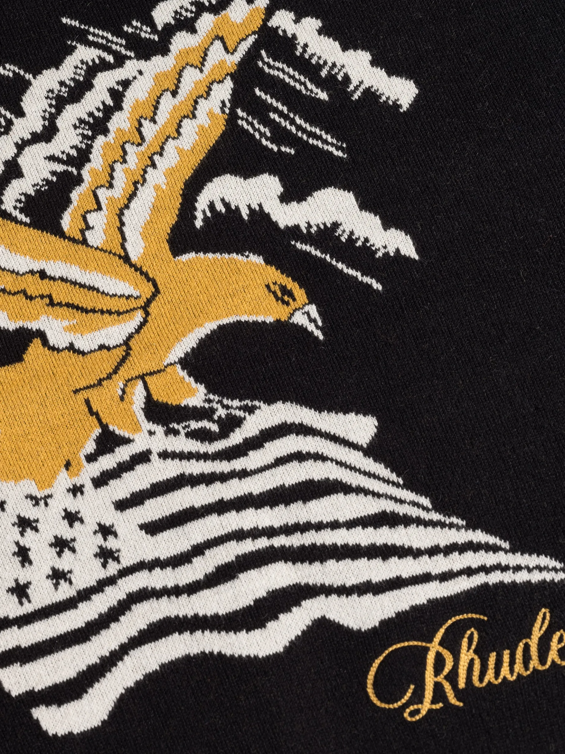RHUDE EAGLE SOUVENIR KNIT CREWNECK