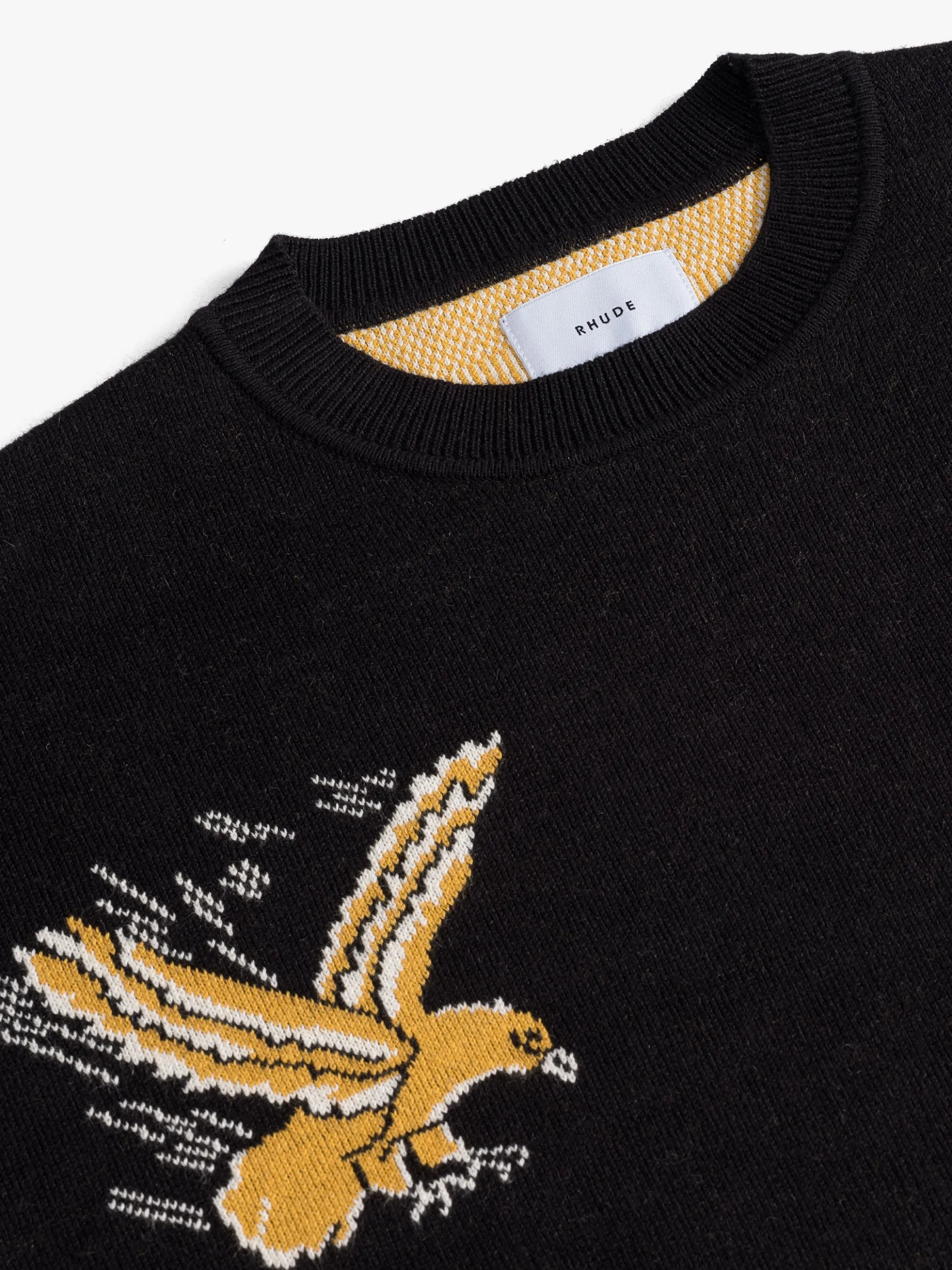RHUDE EAGLE SOUVENIR KNIT CREWNECK