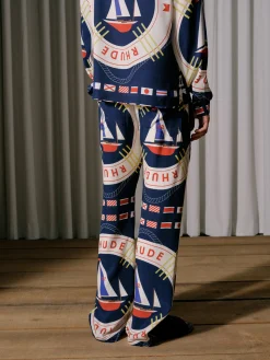 RHUDE FLAG SAIL SILK PANT