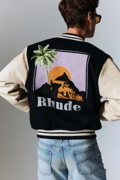 RHUDE GP VARSITY JACKET