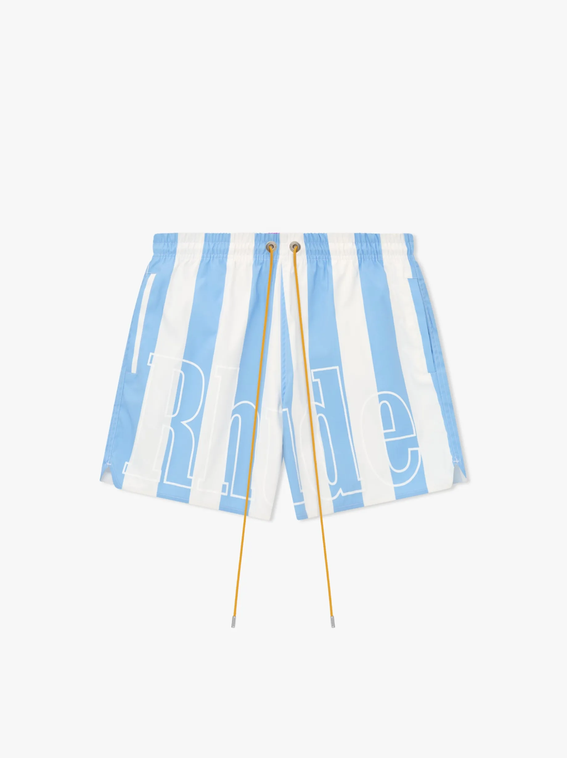 RHUDE LOGO STRIPED TRUNKS