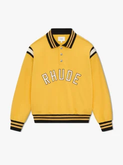 RHUDE LS WARM UP POLO