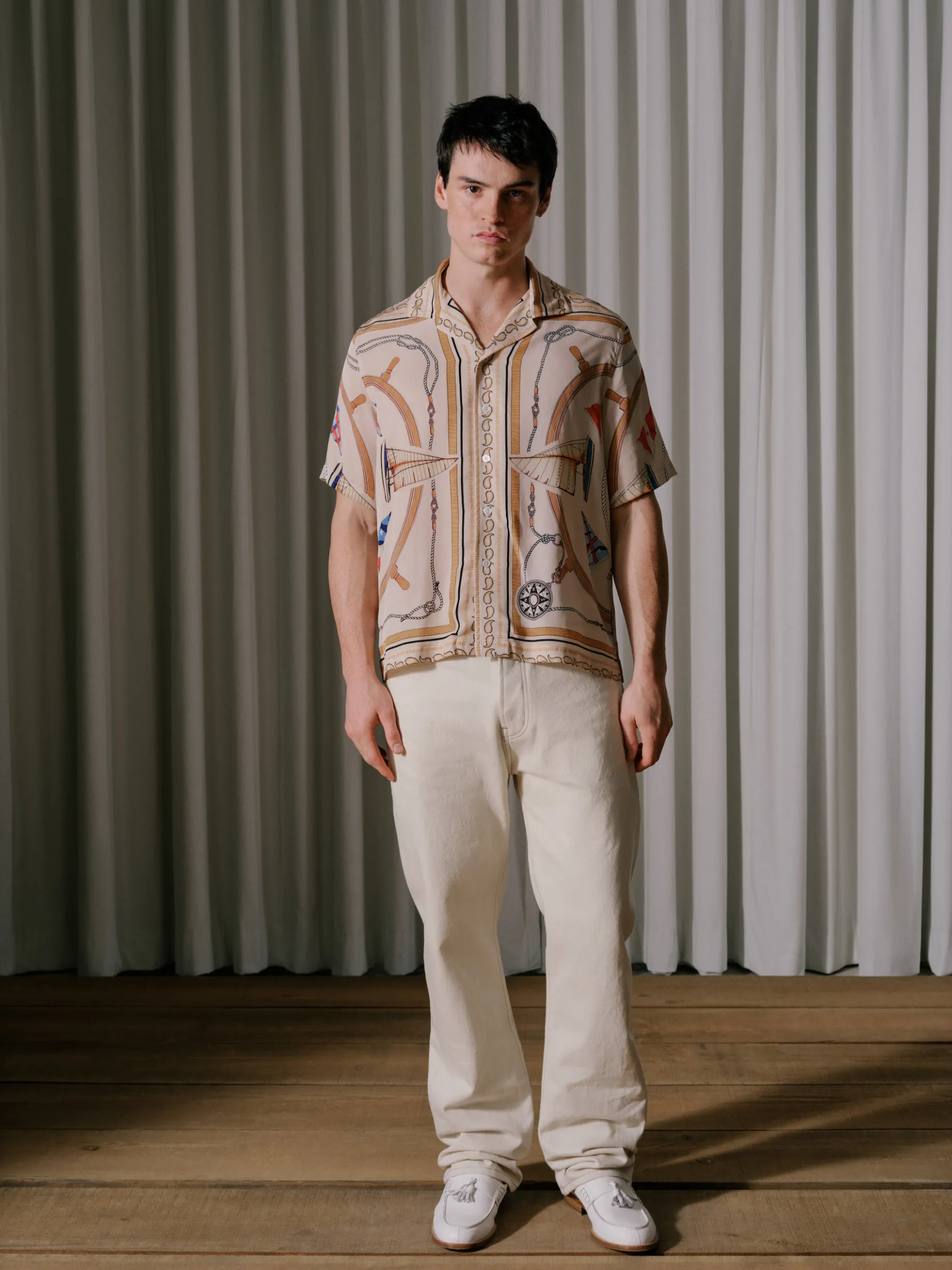 RHUDE NAUTICAL SILK SHIRT