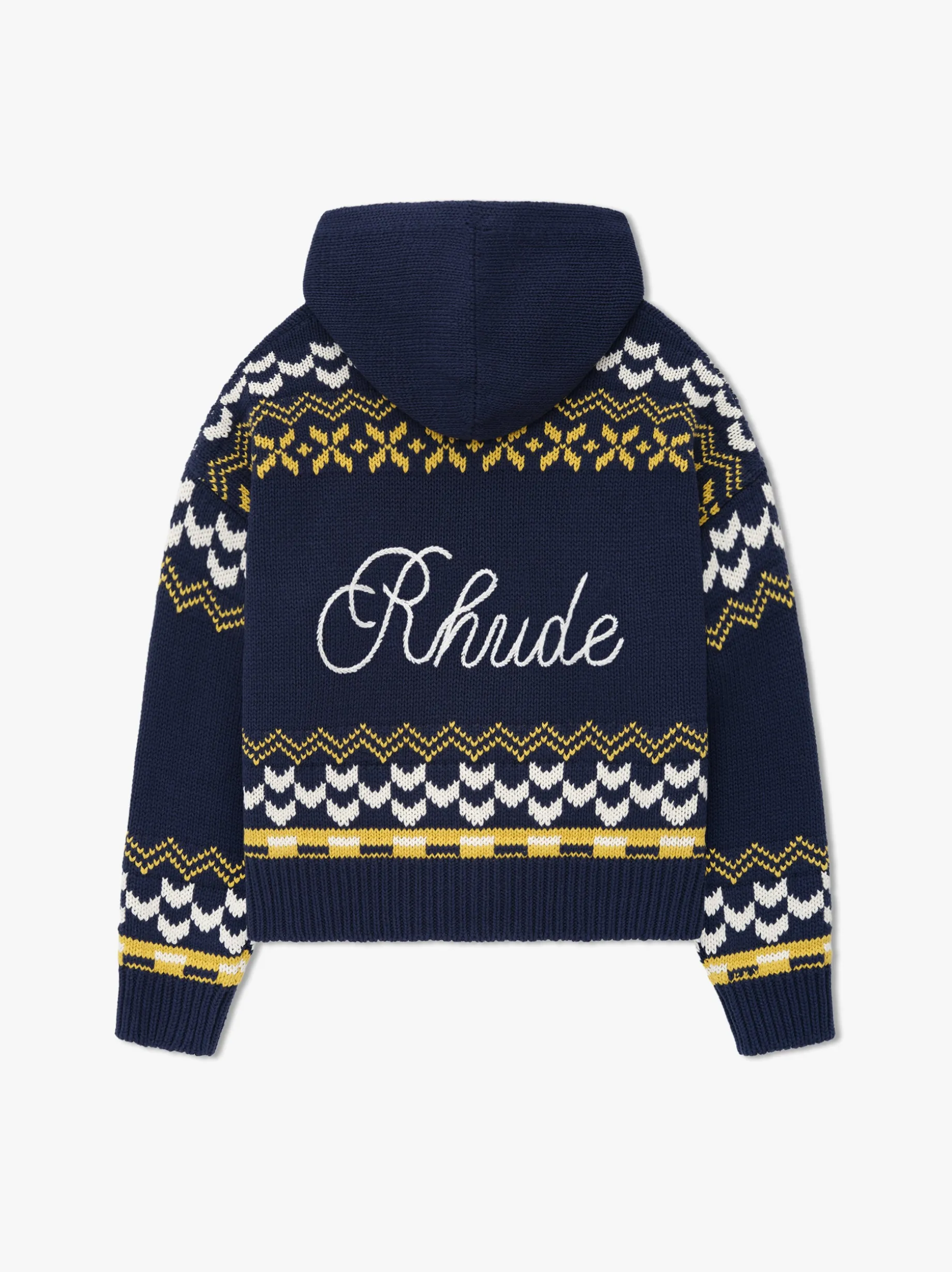 RHUDE PALMA KNIT ZIP-UP
