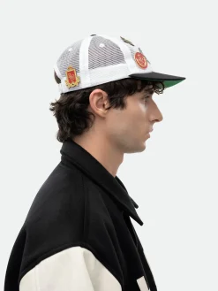 RHUDE PATCH MESH TRUCKER HAT