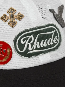 RHUDE PATCH MESH TRUCKER HAT