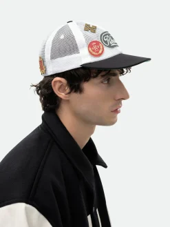 RHUDE PATCH MESH TRUCKER HAT