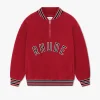 RHUDE QUARTER-ZIP VARSITY