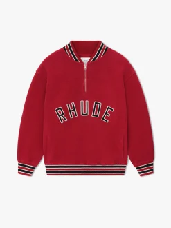 RHUDE QUARTER-ZIP VARSITY