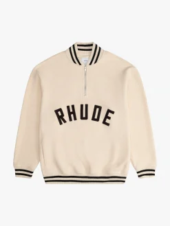 RHUDE QUARTER-ZIP VARSITY
