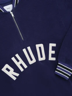 RHUDE QUARTER-ZIP VARSITY