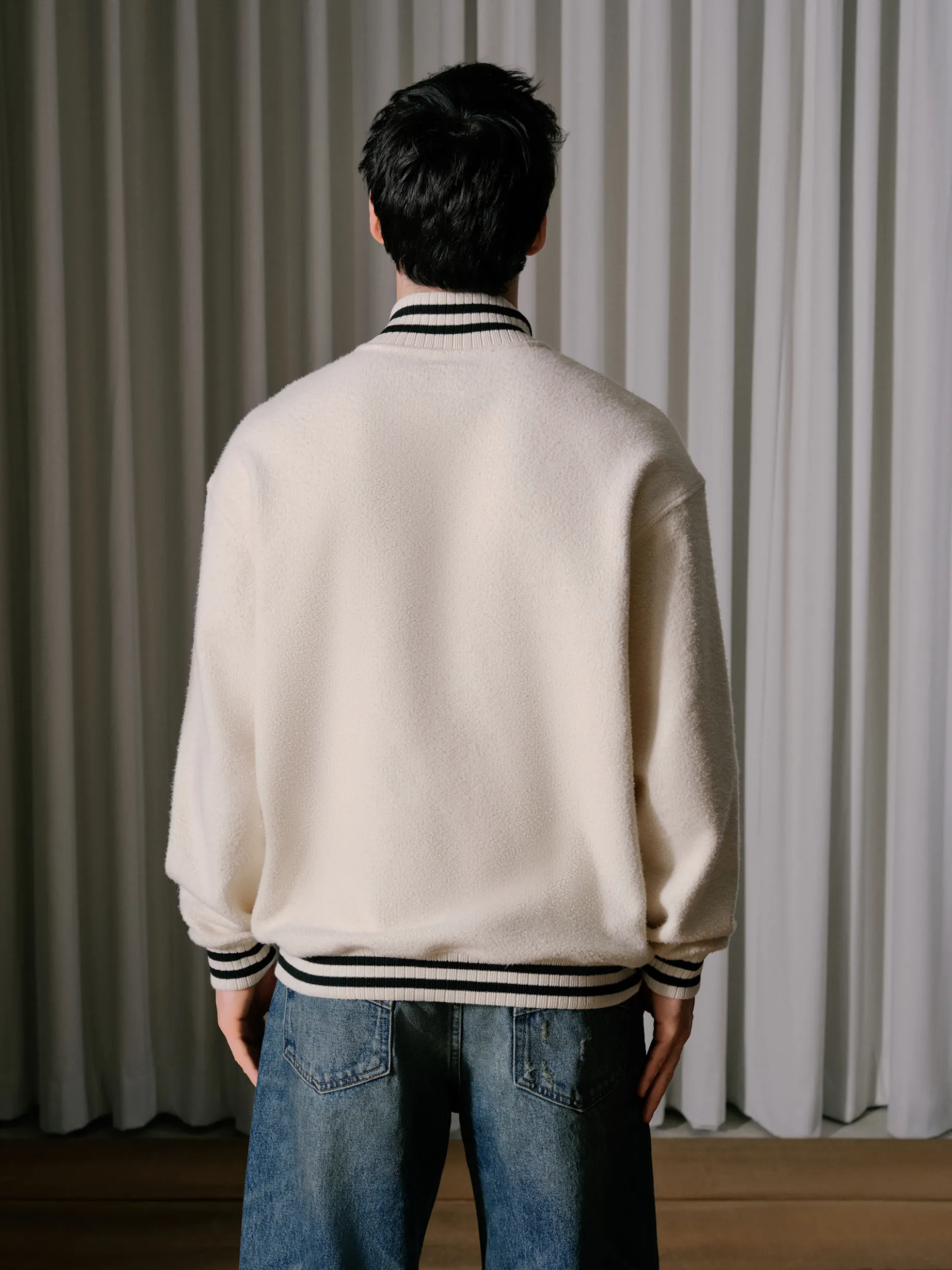 RHUDE QUARTER-ZIP VARSITY