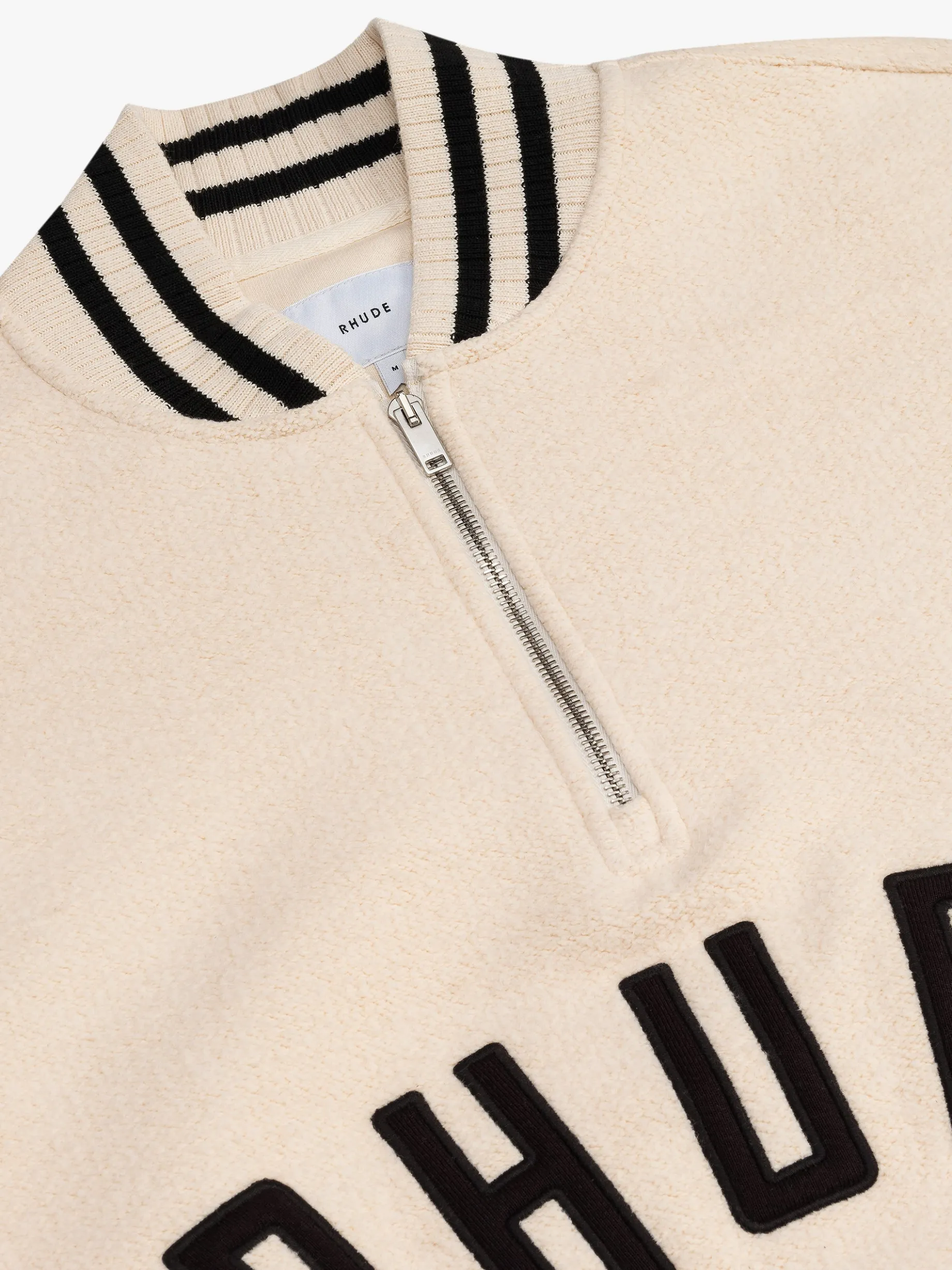 RHUDE QUARTER-ZIP VARSITY