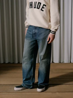RHUDE QUARTER-ZIP VARSITY