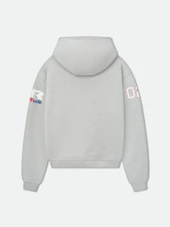 RHUDE RACING ZIP-UP HOODIE
