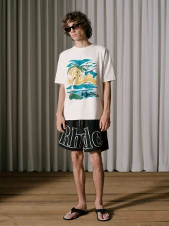 RHUDE ST.TROPEZ CREST LOGO SHORT