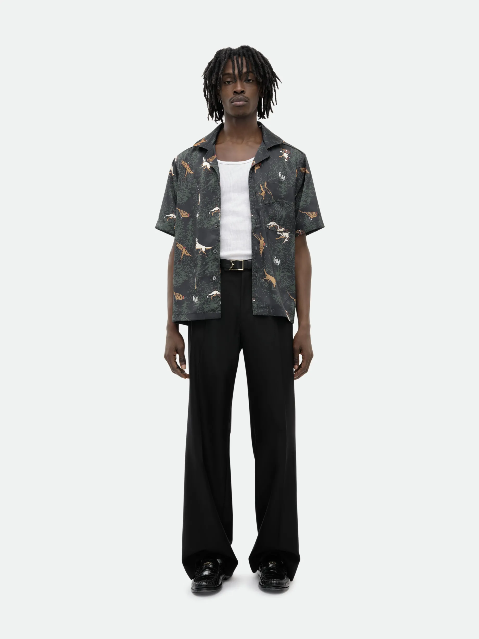 SCRAMBLE DOG PRINT SHIRT