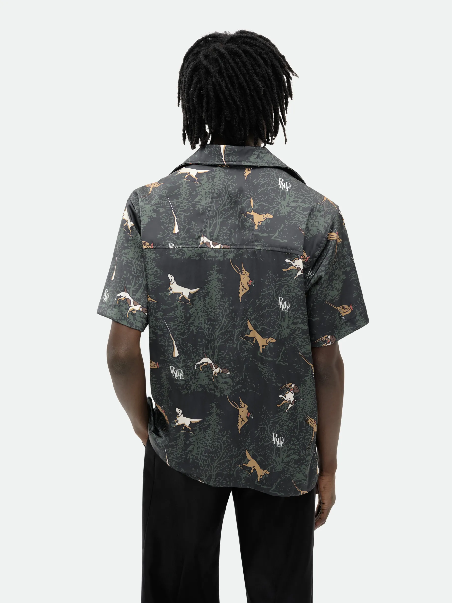 SCRAMBLE DOG PRINT SHIRT