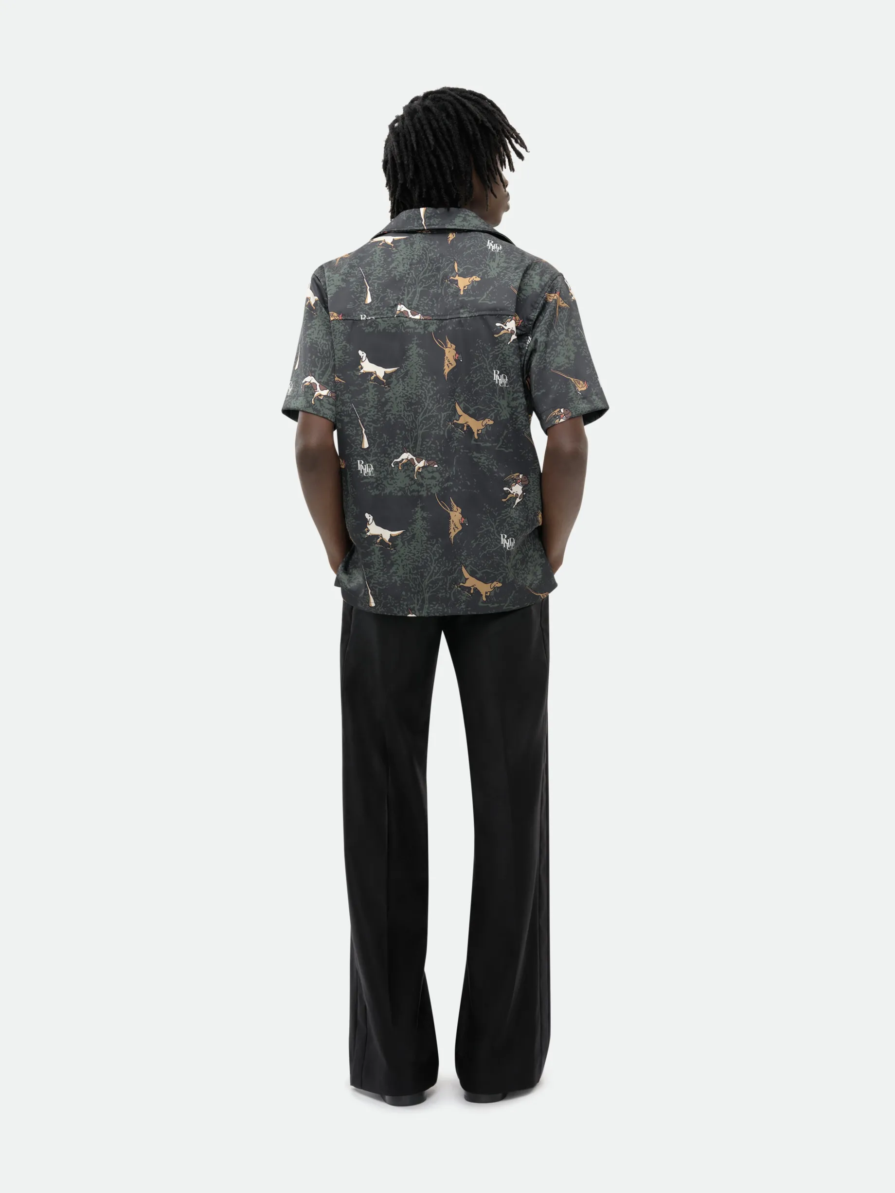 SCRAMBLE DOG PRINT SHIRT
