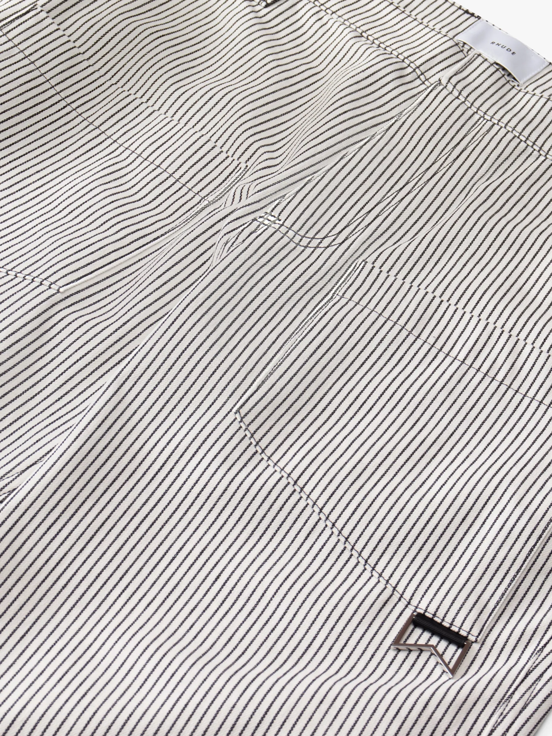STRIPED FRONT POCKET PANT