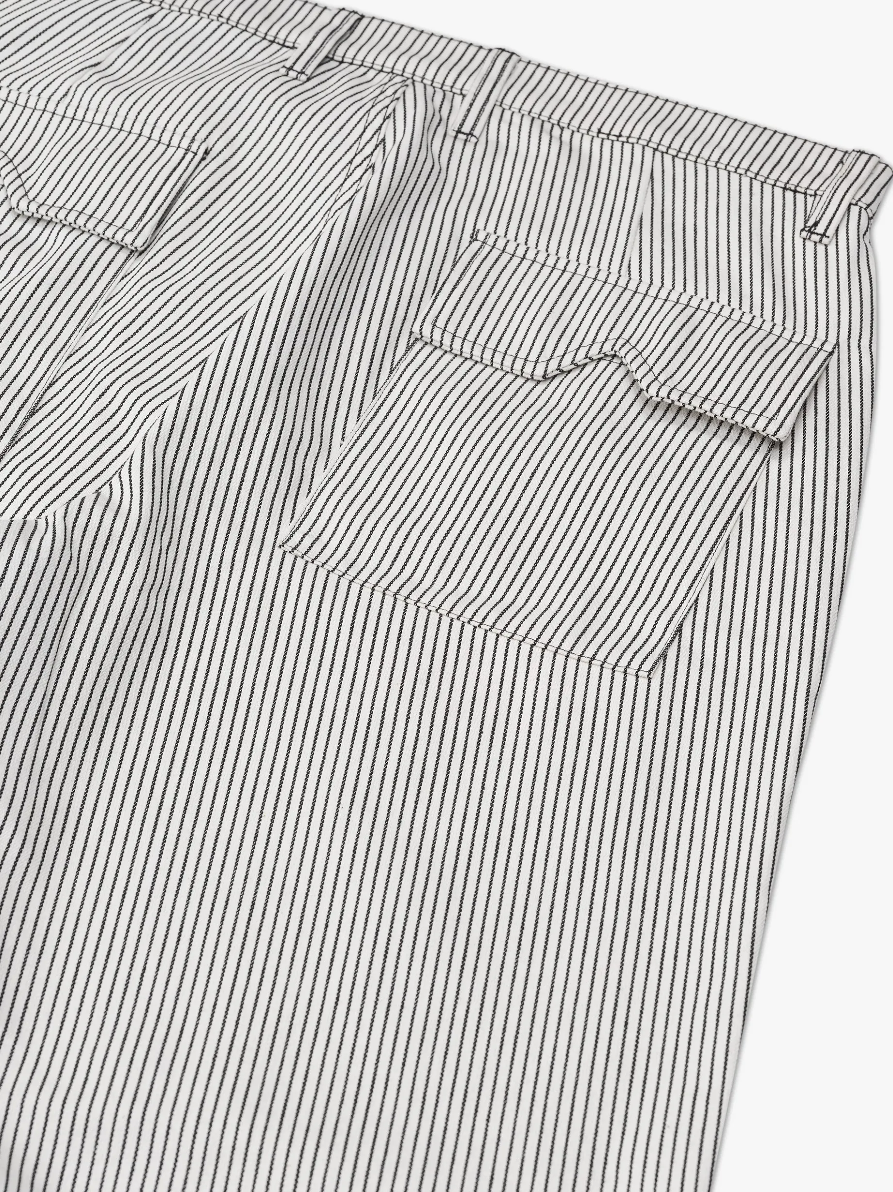 STRIPED FRONT POCKET PANT