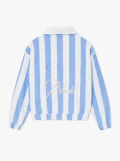 STRIPED LOOP TERRY POLO
