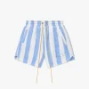 STRIPED LOOP TERRY SHORT