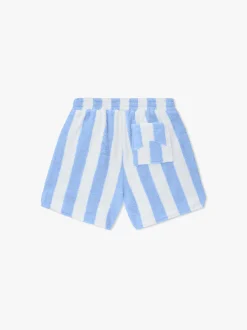 STRIPED LOOP TERRY SHORT