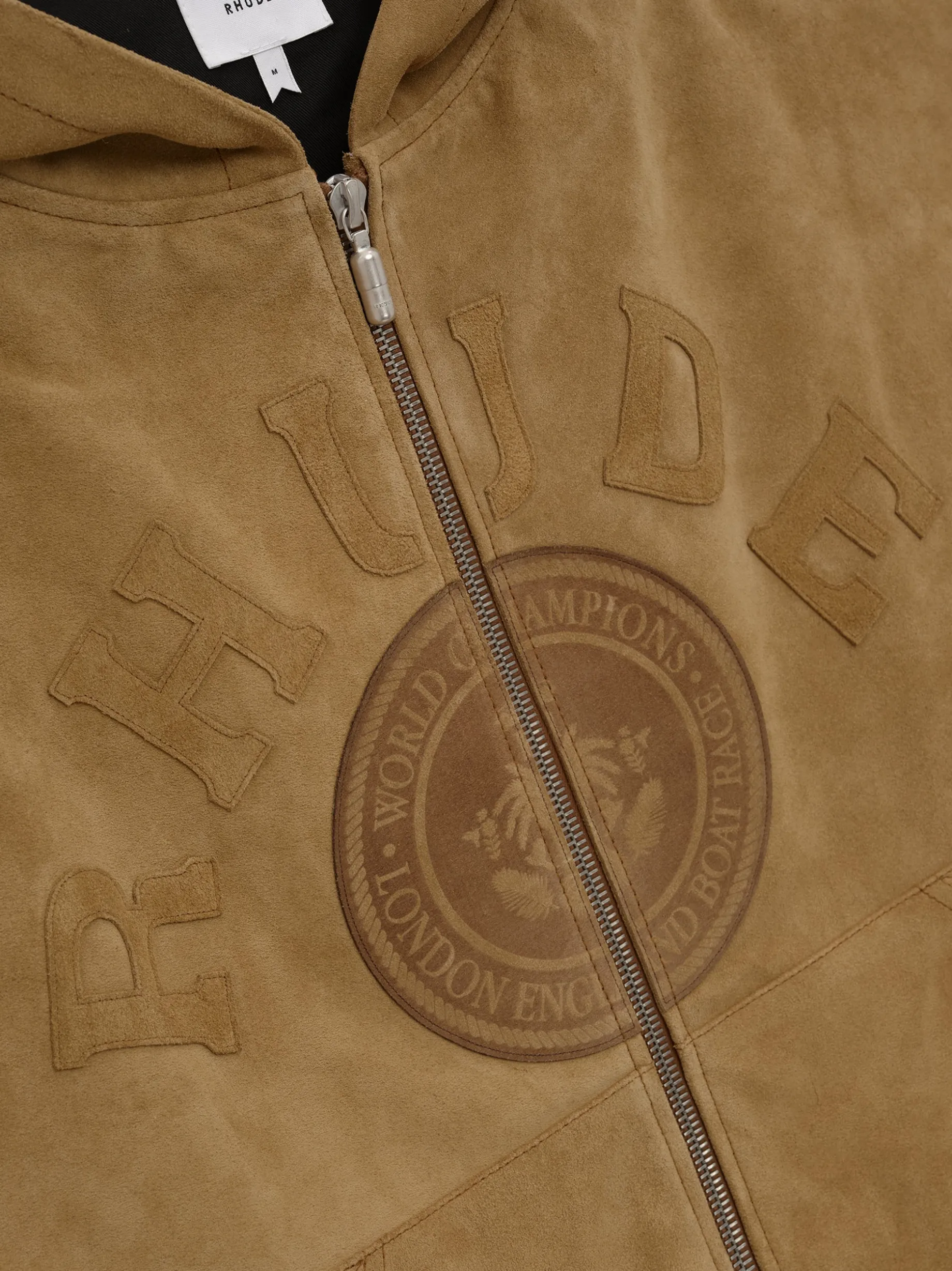 SUEDE RHUDE CREST HOODIE