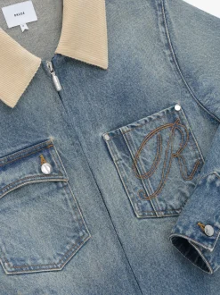 WESTERN ZIP UP DENIM JACKET
