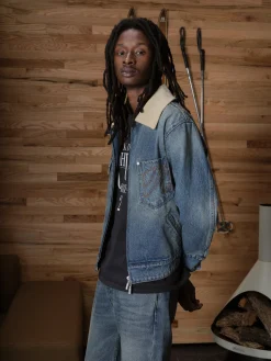 WESTERN ZIP UP DENIM JACKET