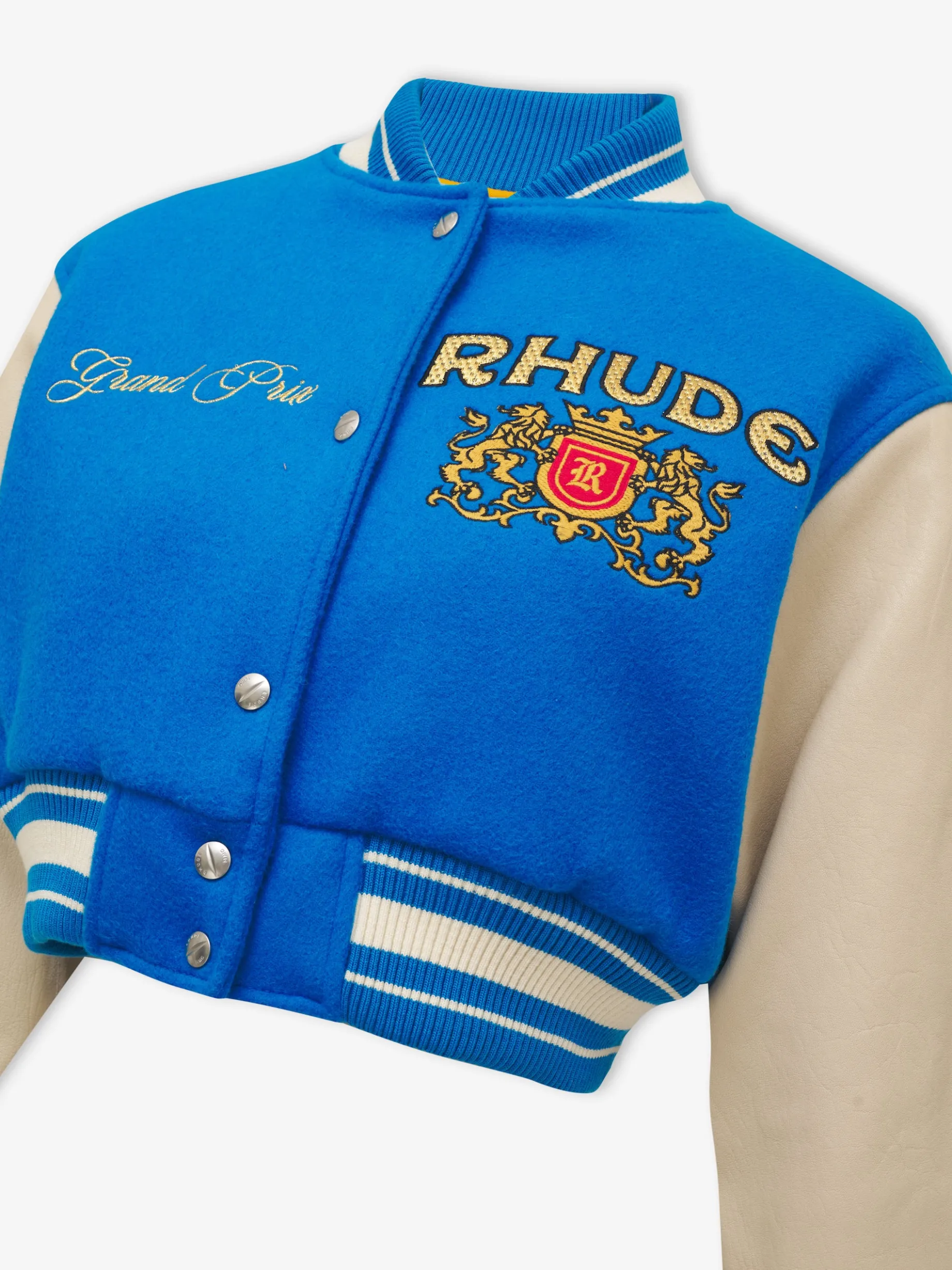 WOMENS F1 CROPPED VARSITY JACKET