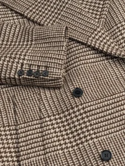WOOL HOUNDSTOOTH COAT